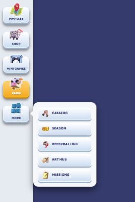 Print real do menu do Chainers mostrando o Referral Hub, sistema oficial de indicacao do jogo