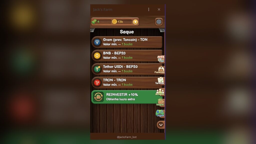 Jack’s Farm: Vale a Pena Jogar Esse Bot de Telegram de Fazenda?